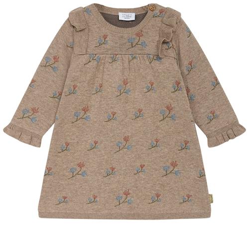 Hust&Claire Dona Kjole Sand Melange 86 cm  Beige  86 cm  Piger
