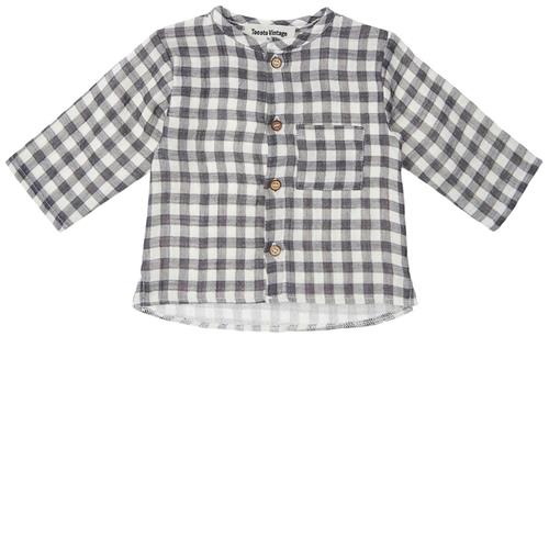Tocoto Vintage Checked Maho Baby Skjorte Off White 18 Months  Creme  18 måneder  Drenge