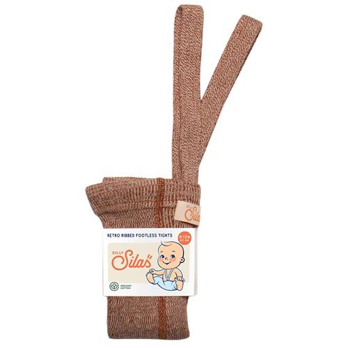 Silly Silas GOTS Fodløse Strømpebukser Salted Caramel  6-12 months  Brun  6-12 måneder  Drenge, Piger