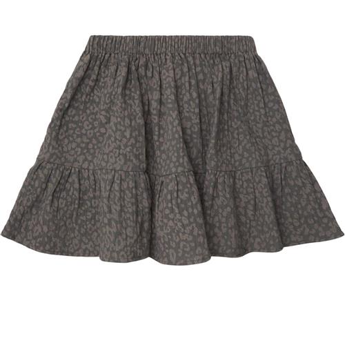 Tocoto Vintage Mini Animal Print Nederdel Dark Grey 6 Y  Grå  6 år  Piger