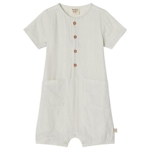 Buddy & Hope GOTS Alfred Stribet Romper Blå 62/68 cm  Blå  62/68 cm  Drenge, Piger