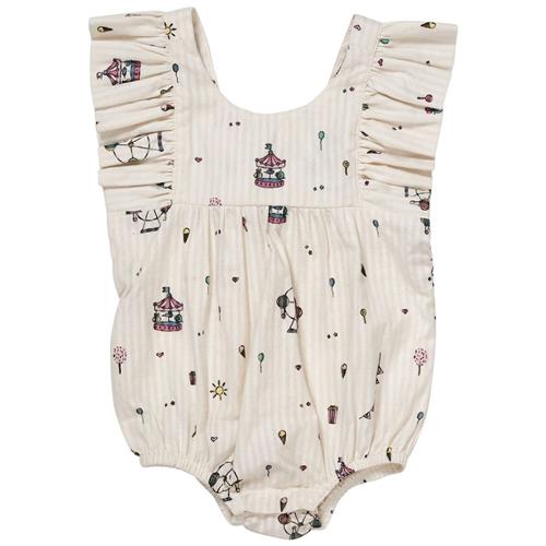 Copenhagen Colors Mønstret Romper Cremefarvet 80 cm  Creme  80 cm  Piger