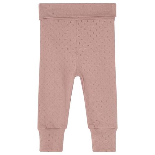Buddy & Hope GOTS Elsy Pointelle Babybukser Pink Mauve 62/68 cm  Lyserød  62/68 cm  Piger