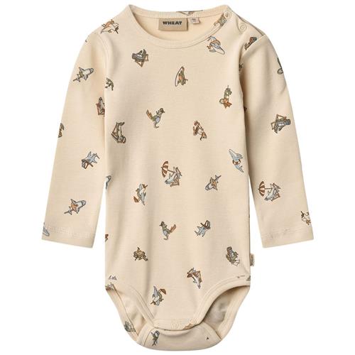 Wheat GOTS Freddie Baby Body Beach Friends 80 cm  Creme  80 cm  Drenge