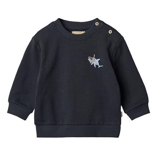 Wheat GOTS Søren Sweatshirt Navy 62 cm  Marineblå  62 cm  Drenge