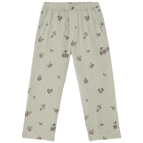 garbo&friends Mønstrete Bukser Prune Green 122/128 cm  Grøn  122/128 cm  Drenge, Piger