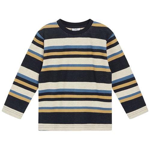 Hust&Claire Anton Stribet Langærmet T-shirt Navyblå 62 cm  Marineblå  62 cm  Drenge
