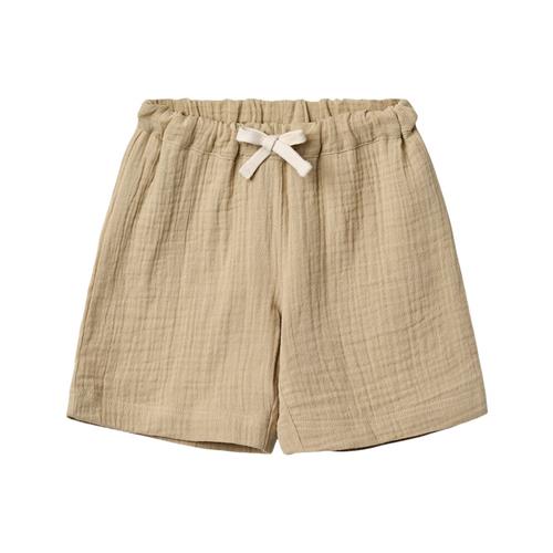 Wheat GOTS Atlasz Kortærmet Skjorte Soft Sand 104cm  Beige  104 cm  Drenge, Piger