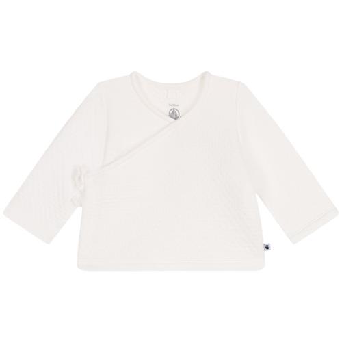 Petit Bateau Baby Wrap Cardigan I Bomuld Marshmallow Newborn  Hvid  nyfødt  Drenge, Piger