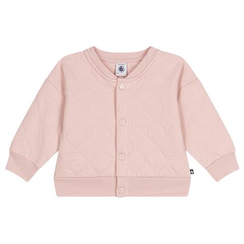Petit Bateau Quiltet Rørstrikket Baseballjakke Saline Pink 6 months  Lyserød  6 måneder  Piger