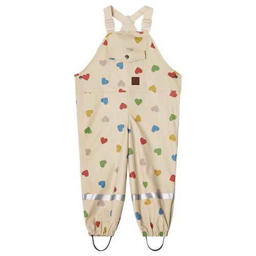 Kuling Edinburgh Regnbukser Rainbow Hearts 122/128 cm Rain Hvid  122/128 cm  Drenge, Piger