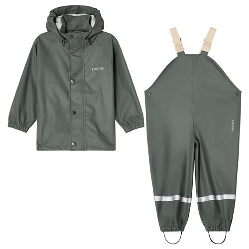 Kuling San Marino Uforet Regnsæt Light Green  98/104 cm  Grøn  98/104 cm  Drenge, Piger