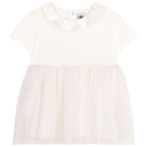 Petit Bateau Tylkjole Marshmallow Copper 36 months  Hvid  36 måneder  Piger