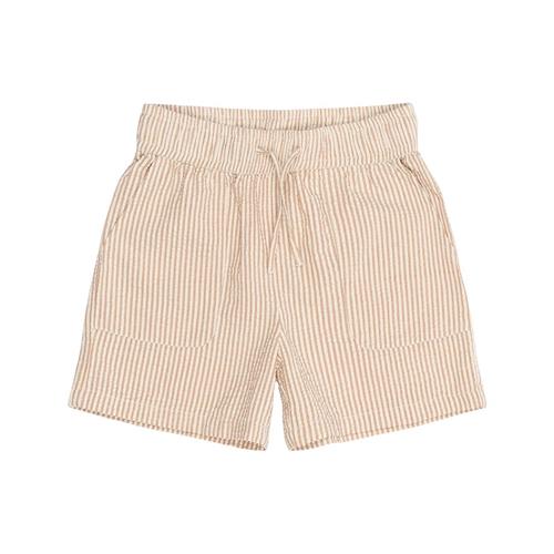 The New Ollie Shorts Indian Tan Striped Indian Tan Striped 5-6 Y  Brun  5-6 år  Drenge