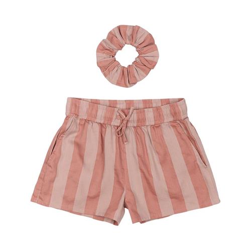 The New Ofelia Shorts Old Rose Striped Old Rose Striped 7-8 Y  Lyserød  7-8 år  Piger