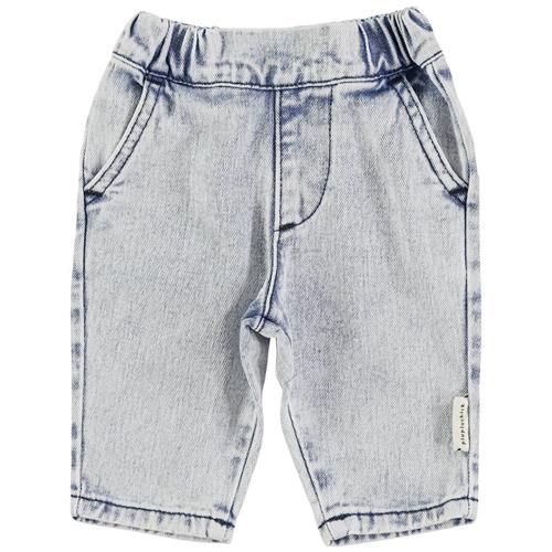 Piupiuchick Babybukser Washed Light Blue Denim 6 months  Blå  6 måneder  Drenge, Piger