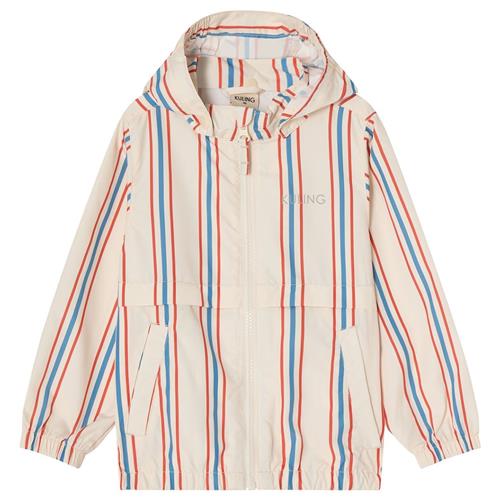 Kuling Simrishamn Vindjakke Blue/red Stripe 80 cm  Hvid  80 cm  Drenge, Piger