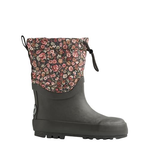 Wheat Drizzle Thermo Snowboot Raven Wild Flowers 24 EU Thermo Sort  24 EU  Drenge, Piger