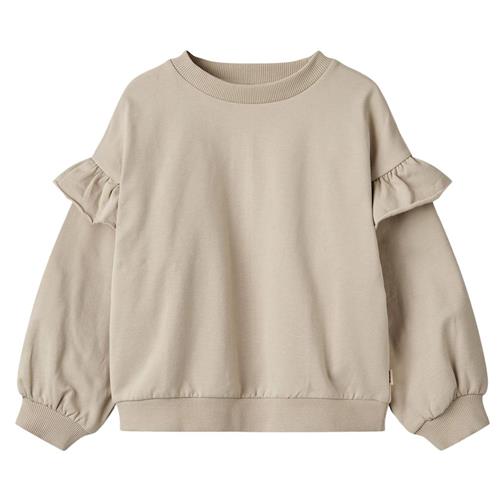 Wheat Sweatshirt L/S Lulle Soft Beige 104cm  Beige  104 cm  Piger
