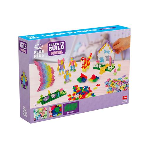 Plus-Plus 600-Piece Plus-Plus® Pastel Learn To Build One Size  Lilla  One Size  Drenge, Piger