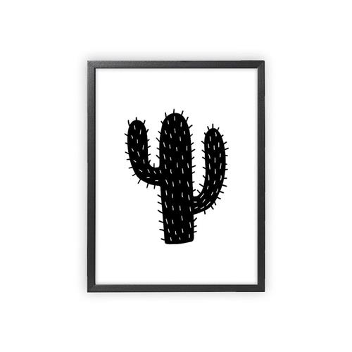 XO Posters Poster Cactus Black One Size      Drenge, Piger