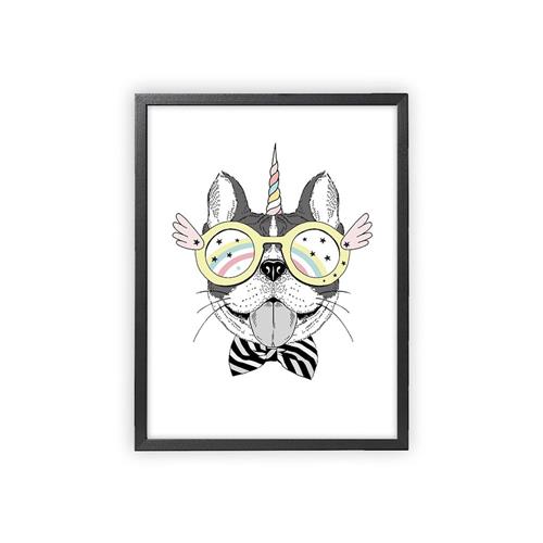 XO Posters Poster Unicorn Dog One Size      Drenge, Piger
