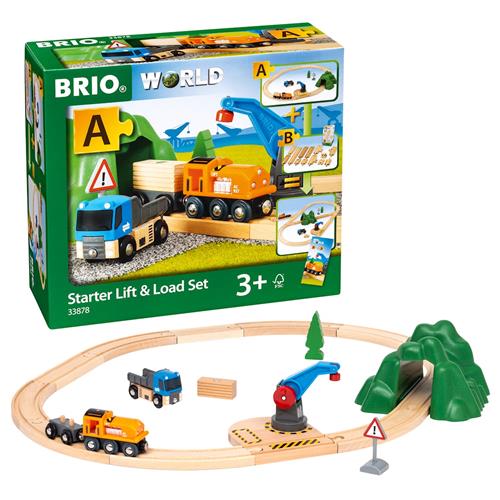 BRIO BRIO World - 33878 Starter Lift and Load Togsæt One Size  Grøn  One Size  Drenge, Piger