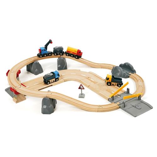 BRIO BRIO® World - 33210 Rail & Road Togsæt 3-6 Y      Drenge, Piger
