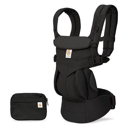 Ergobaby Omni Classic Cotton Bæresele Pure Black  One Size    One Size 0-48 Months Drenge, Piger