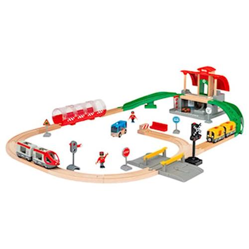BRIO BRIO® World - 33989 Central Station Togsæt One Size  Grøn  One Size  Drenge, Piger