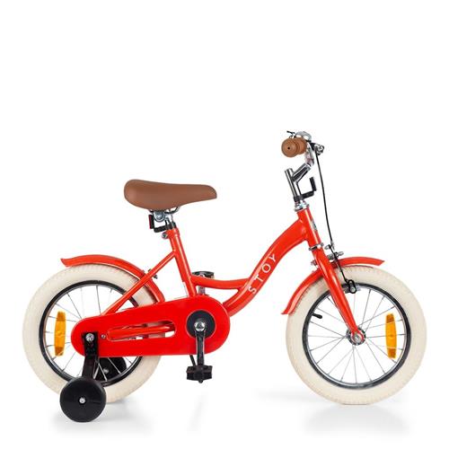 Stoy 14" Vintage Cykel Rød 3-5 Y      Drenge, Piger