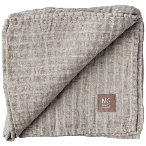 NG Baby Linnedækken Natural/Ivory Stripes One Size      Drenge, Piger