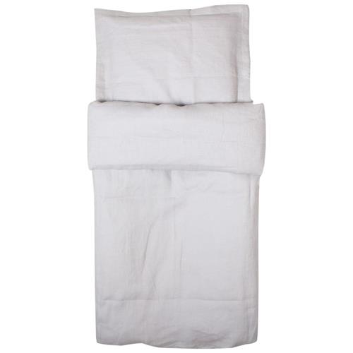 NG Baby Sengesæt Linned Krybbe/Barneseng Light Grey One Size      Drenge, Piger