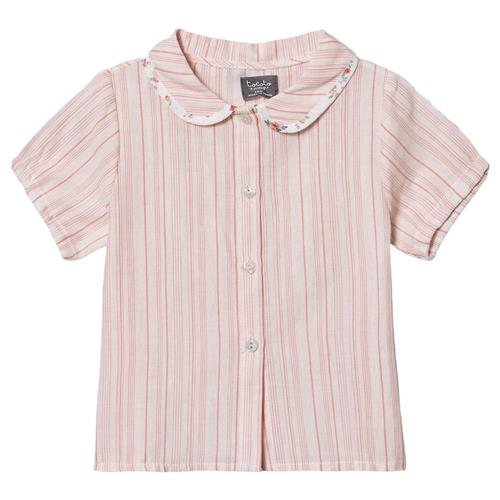 Tocoto Vintage Stribe Bluse Laks 3 Months    3 måneder  Piger