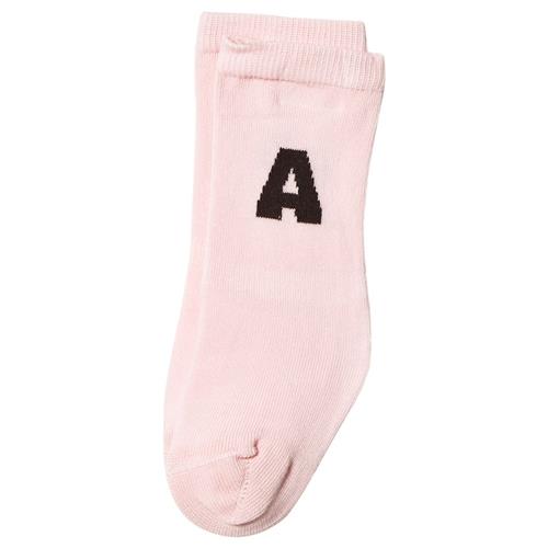 The Animals Observatory Worm Baby Socks Soft Pink 12-18 Months    12-18 måneder  Drenge, Piger