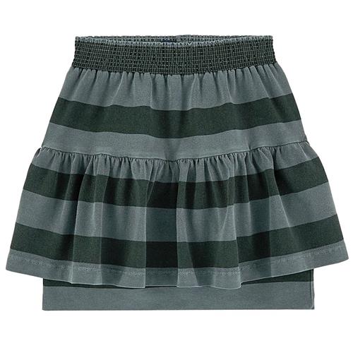 The Animals Observatory Slug Skirt Grey Green Stripes 2 Y    2 år  Piger