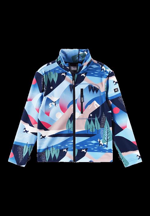 Reima Lisisti Blød Jersey-sweater Med Fuld Lynlås Blue Ocean  128 cm    128 cm  Drenge