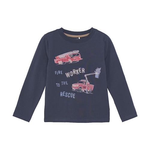 Minymo Langærmet T-shirt Parisian Night  104cm    104 cm  Drenge