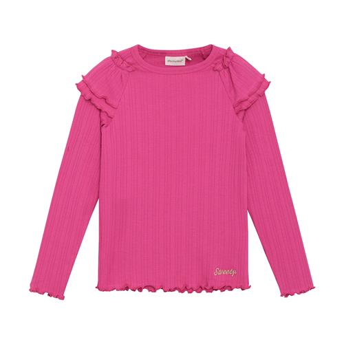 Minymo Langærmet T-shirt Fuchsia Fedora  128 cm    128 cm  Piger