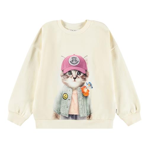 Molo GOTS Maxi Sweatshirt Kitty Miauu 92 cm    92 cm  Drenge, Piger
