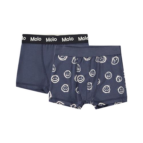 Molo GOTS Justin 2-pak Boxershorts Moods Blue 92/98 cm    92/98 cm  Drenge, Piger