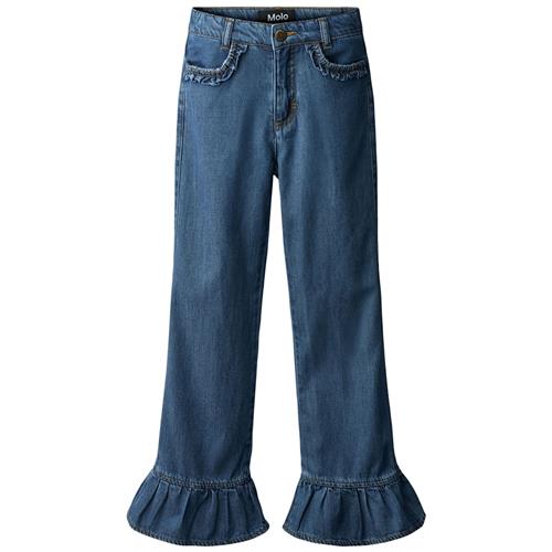Molo Amara Vævede Bukser Blue Vintage 104cm    104 cm  Drenge, Piger