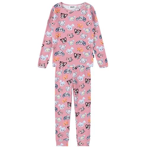 Molo GOTS Lue Pyjamas Itty Bitty Blush 98 cm    98 cm  Drenge, Piger