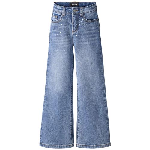 Molo Asta Vævede Bukser Rhinestone Denim 104cm    104 cm  Drenge, Piger