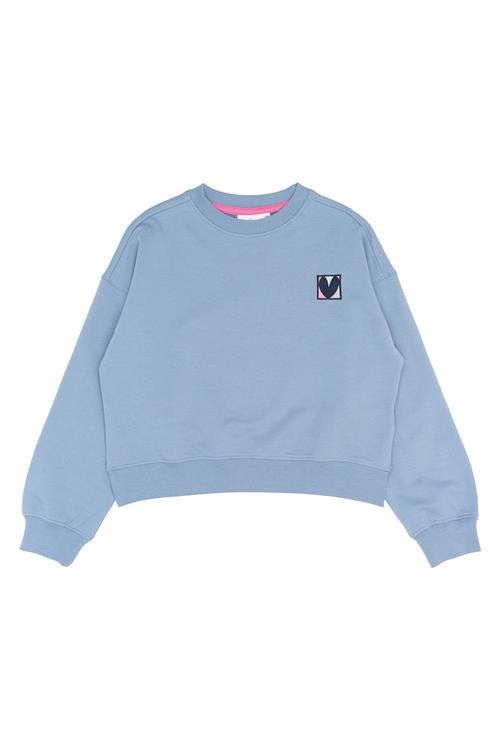 The New GOTS Petria Sweatshirt Tempest  Tempest 3-4 Y  Blå  3-4 år  Piger