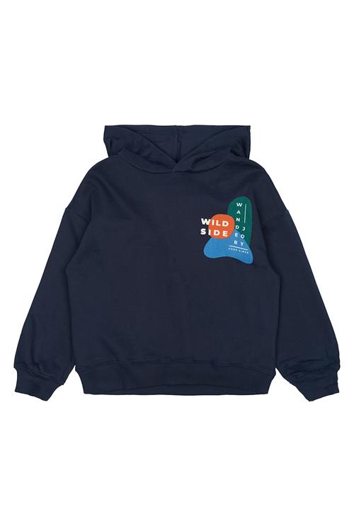 The New GOTS Parvelo Hættetrøje Navy Blazer  Navy Blazer 9-10 Y  Marineblå  9-10 år  Drenge
