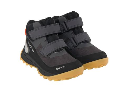 Viking Expower Mid GTX 2V Vandtætte Sko Black  Black 34 EU  Sort  34 EU  Drenge, Piger