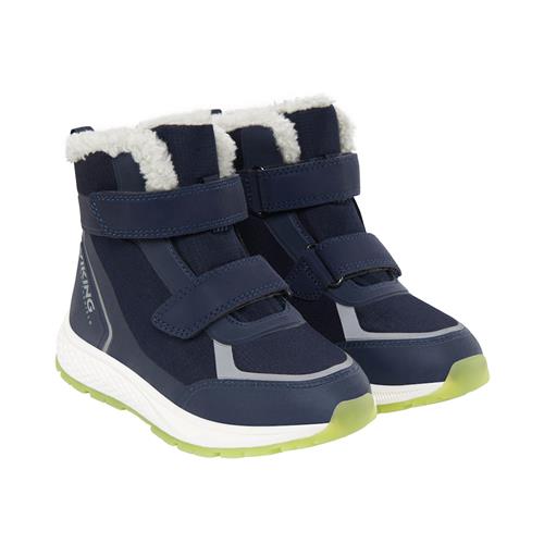 Viking Equip Glow Warm WP 2V Slidstærke Vandtætte Sko Navy  24 EU    24 EU  Drenge