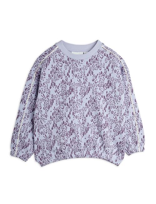 Mini Rodini GOTS Mini Leopard Aop Sweatshirt Purple  128/134 cm  Lilla  128/134 cm  Drenge, Piger