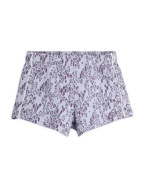 Mini Rodini GOTS Mini Leopard Aop Sweatshorts Purple  116/122 cm    116/122 cm  Drenge, Piger